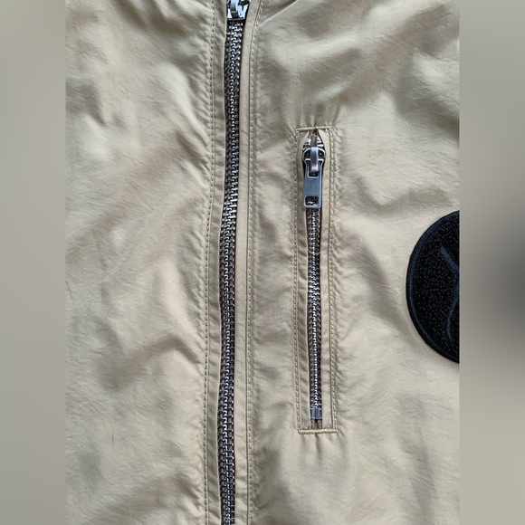 The Weeknd x H&M XO Bomber Khaki Beige Bomber Jacket Size Medium RARE WKND - Picture 6 of 14